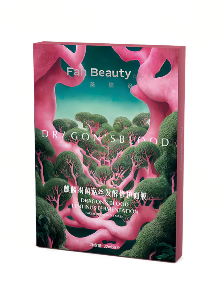 Fan Beauty Diary Dragon’s Blood Mask Dracaena & Mushroom Ferment Repair Mask 5Pcs